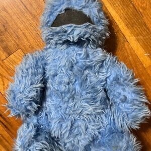 Vintage 70s Knickerbocker Blue Furry Cookie Monster 16”